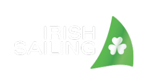 Irish Sailing logo white lettering_on transparent bg png